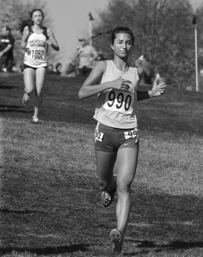 Sophomore Tori Findley finished third at the State cross-country meet. Photo by Ryan Unruh