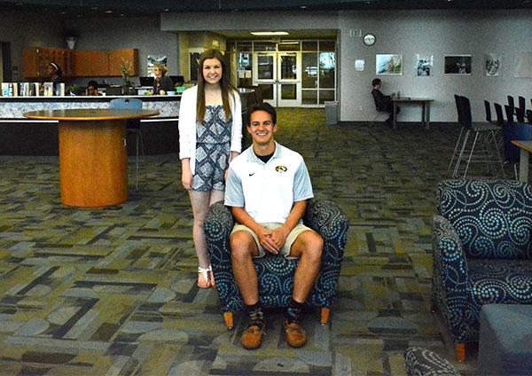 Seniors Rachel Keeling and Dominic Dempsey are the Class of 2016 Jags of the Year. Photo by Zoey Mountjoy 