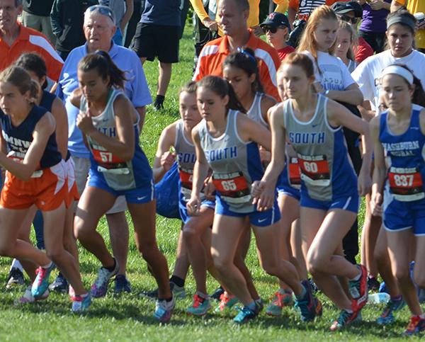 The girls cross-country team has started the 2016 season well and is ranked first in the state. Photo by Ryan Unruh