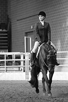Katie Coonce rides her horse, Diesel D.