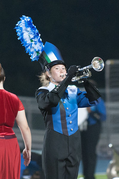 Student of the month Kadie Clark is first chair trumpet in the wind symphony. Photo by Belinda Johnson.