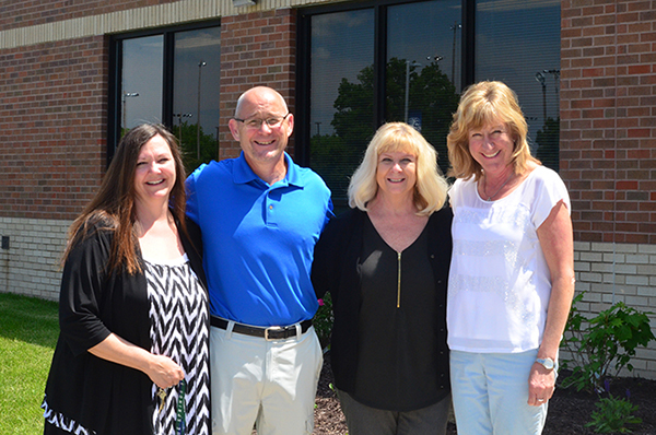 From left to right are the following staff members: Darla Phillips, Kelly Groom, Karen Sturges, Mary Kenady. Staff photo.