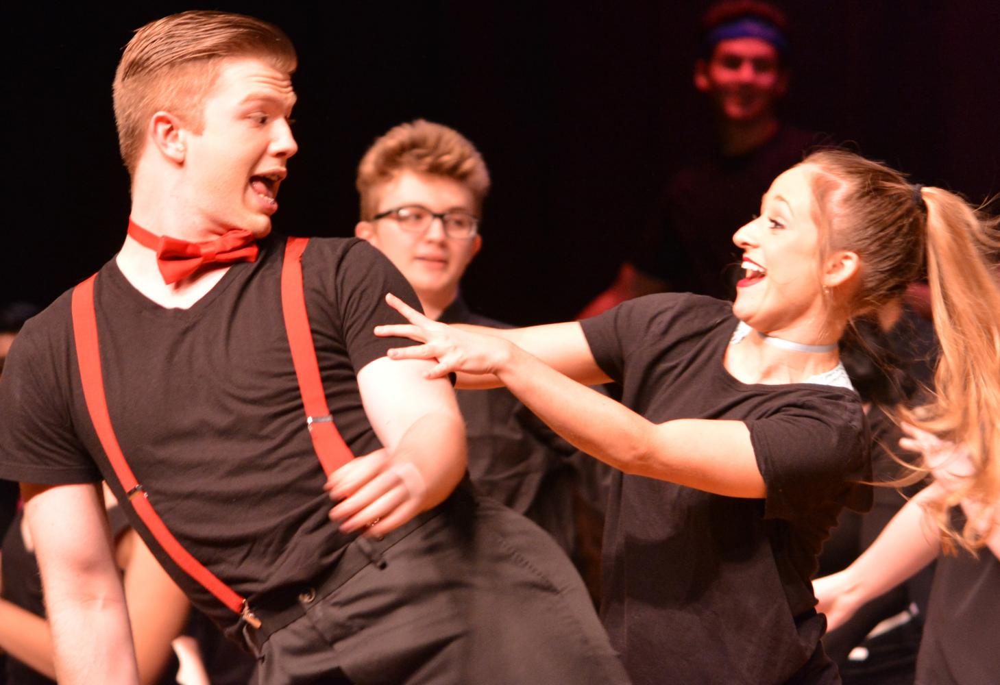 Austin Moon and Megan Bishop dancing at Southern Exposure. Photo by Alyssa Meyer.