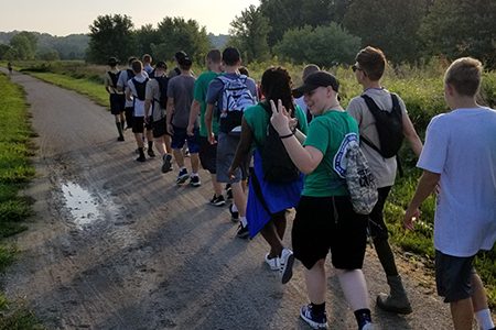 ROTC cadets march to memorialize Bataan death march
