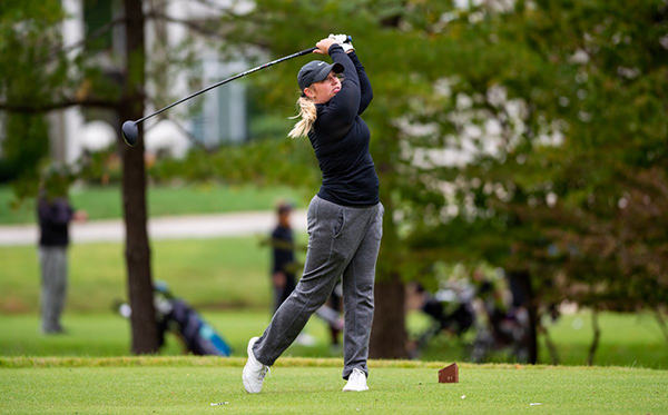 Sackewitz tees off at sectionals in Lakewood.
Photo Courtesy of David Rainey.

