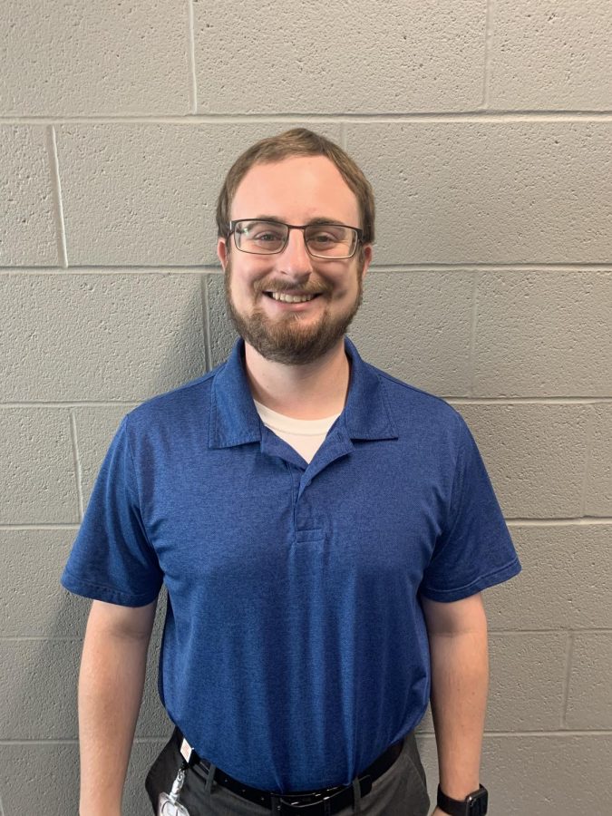 English teacher Chad Blosser.