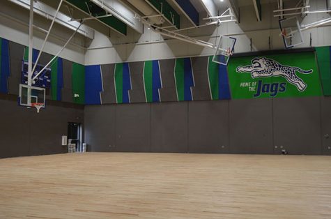 The new gym in the freshman wing still needs a few finishing touches before it’s ready to use. The gyn will include basketball and volleyball courts.
Photo by Amy Pacas