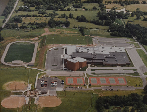 This is the Blue Springs South campus as it appeared when it first opened in 1992. Photo courtesy of Blue Springs South