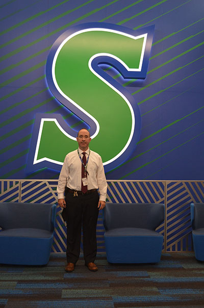 Ryan Gettings is 
South's new principal. He previously was an assistant principal and science teacher at South. Photo by Abby Rucker