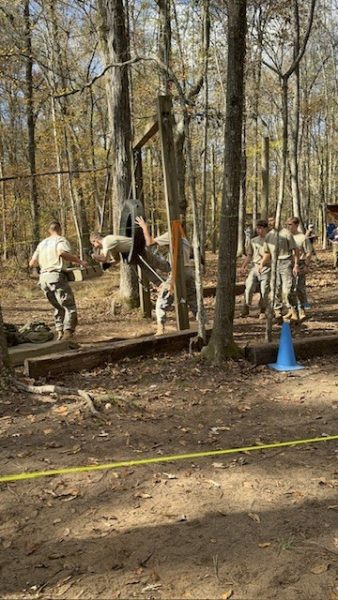 South cadets in the Raiders team undergo an obstacle course. This year, the South Raiders team win the Air Force National Championship in the male division.