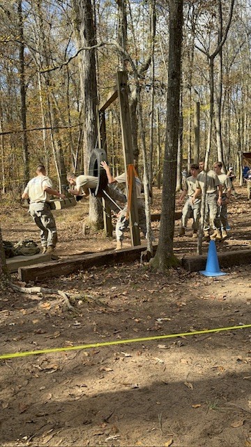 South cadets in the Raiders team undergo an obstacle course. This year, the South Raiders team win the Air Force National Championship in the male division.