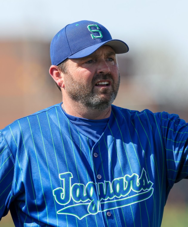 Ben Baier coaching during a baseball game. (Photo courtesy of Ben Baier.)
